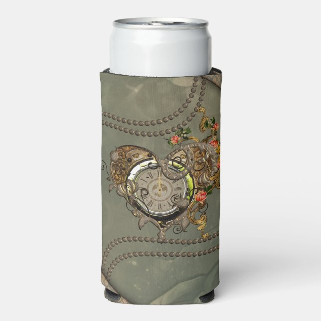 Rafraîchisseur Pour Canette Slim Merveilleuse horloge vapeur (Seltzer Recto)