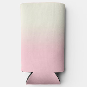 Rafraîchisseur Pour Canette Slim Moderne Blanc Pastel rose Ombre Gradient