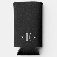 Moins Coeur Chic Premier Monogramme Noir Damas