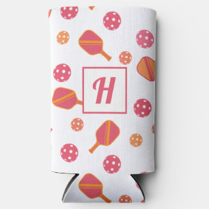 Rafraîchisseur Pour Canette Slim Monogramme Pickleball Paddles et balles