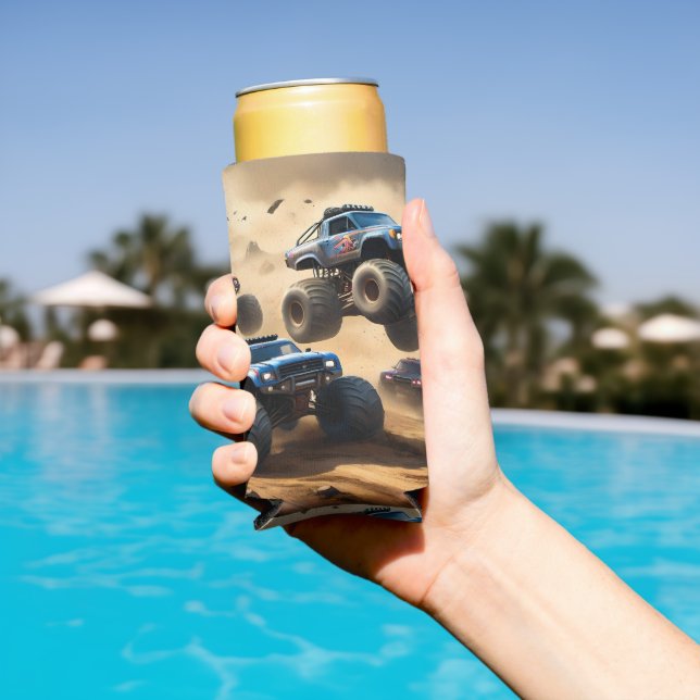 Rafraîchisseur Pour Canette Slim Monster Trucks Mayhem, (Piscine in situ)