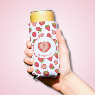 Rafraîchisseur Pour Canette Slim Motif Fraise