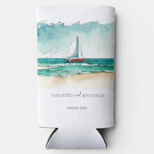 Rafraîchisseur Pour Canette Slim Nautique minimaliste nautique bateau croisière wed