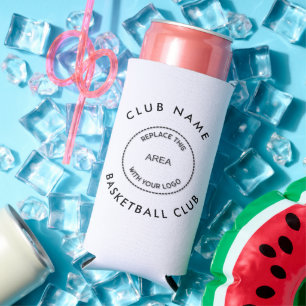 Rafraîchisseur Pour Canette Slim Nom personnalisé Logo Basketball Club Toutes les c