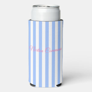 Rafraîchisseur Pour Canette Slim Norton Commons bleu strié haute coozie