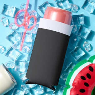 Rafraîchisseur Pour Canette Slim Nouveau Personnalisé une photo en noir et blanc d'