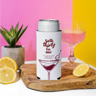 Rafraîchisseur Pour Canette Slim Parle-moi de tes 30 ans Fête de Cocktail pour 30 a