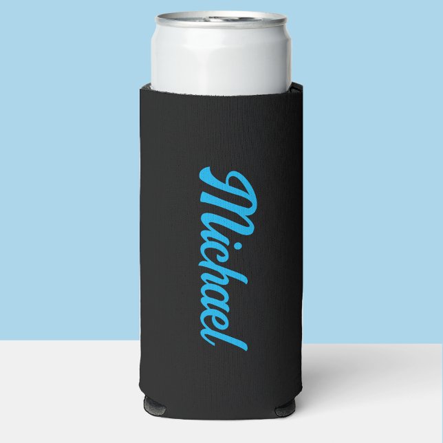 Rafraîchisseur Pour Canette Slim Personnaliser le nom d'une grande bobine de cadeau (Créateur téléchargé)