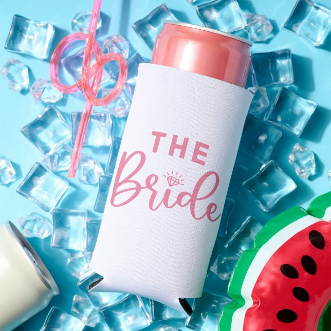 Rafraîchisseur Pour Canette Slim Personnalité moderne La mariée Bachelorette (Été in situ)