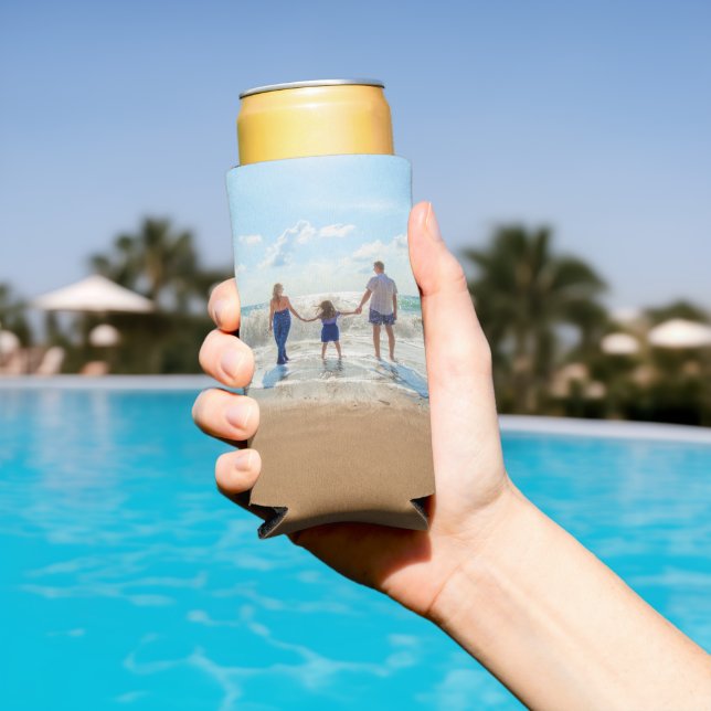 Rafraîchisseur Pour Canette Slim Photo personnalisée peut refroidir vos photos préf (Piscine in situ)