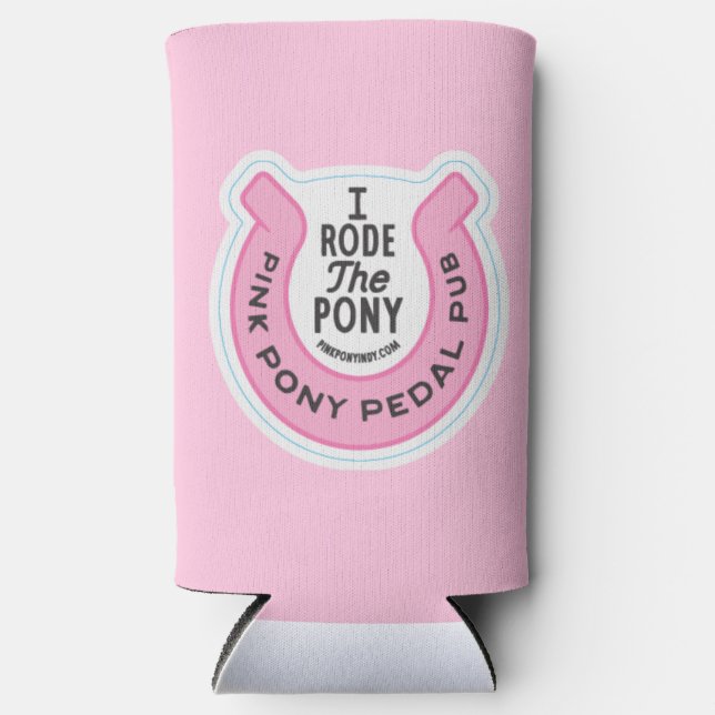 Rafraîchisseur Pour Canette Slim Pony Pedal Rose Pub Indy (Recto)