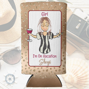 Rafraîchisseur Pour Canette Slim Pour Son Drôle Dit Parties scintillant Cartoon Vac