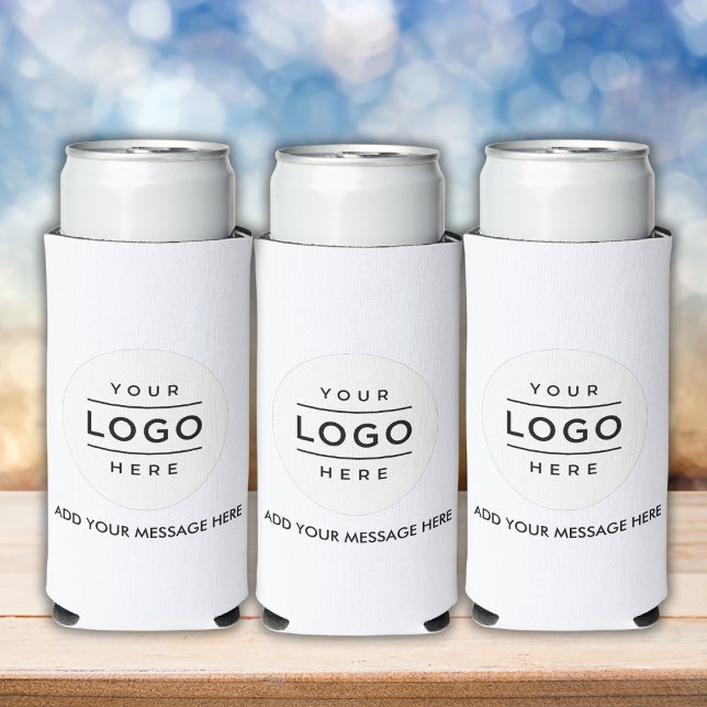Rafraîchisseur Pour Canette Slim Promotion du logo d'entreprise personnalisé (Custom Business Logo Promotional Seltzer Can Cooler)