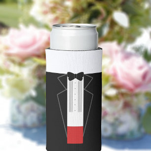 Rafraîchisseur Pour Canette Slim Refroidisseur de canette de mariage smoking person