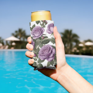 Rafraîchisseur Pour Canette Slim Roses de Rose pourpre,