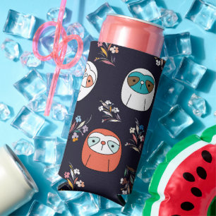 Rafraîchisseur Pour Canette Slim Sloth sombre