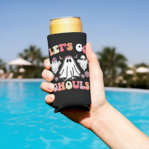 Rafraîchisseur Pour Canette Slim Super Go Ghouls Halloween Ghost Retro