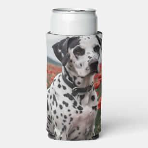 Rafraîchisseur Pour Canette Slim Un Chien De Dalmation Très Beau Dans Le Champ De P