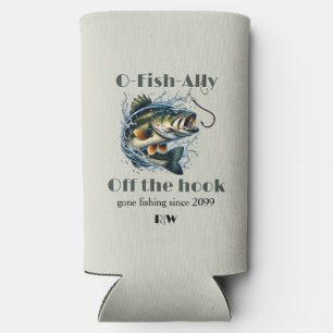 Rafraîchisseur Pour Canette Slim Vintage OFishAlly Retraité Gros Poisson Au Bout De
