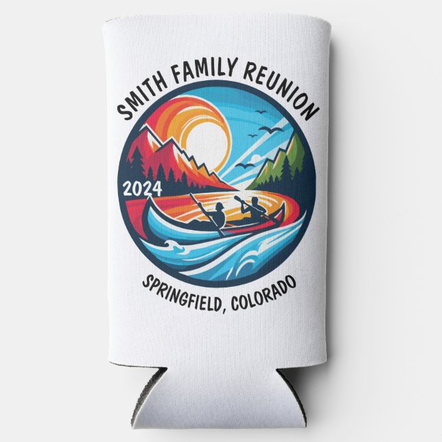Rafraîchisseur Pour Canette Slim Voyage flottant personnalisé (Recto)