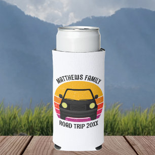 Rafraîchisseur Pour Canette Slim Voyage sur la route de Spring Break Coucher de sol