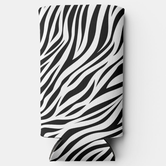 Rafraîchisseur Pour Canette Slim Zebra Animal Skin Imprimer Motif-15391 (Recto)