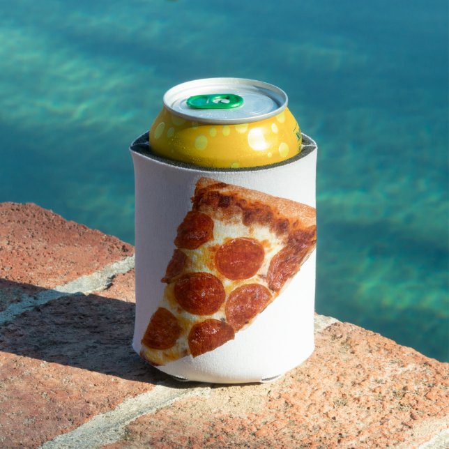 Rafraîchisseur Pour Canette SlipperyJoe's classique pepperoni pizza tranche fo (Piscine in situ)