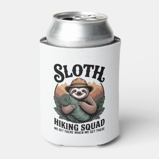 Rafraîchisseur Pour Canette Sloth Randonnée Squad Funny Camping (Can devant)