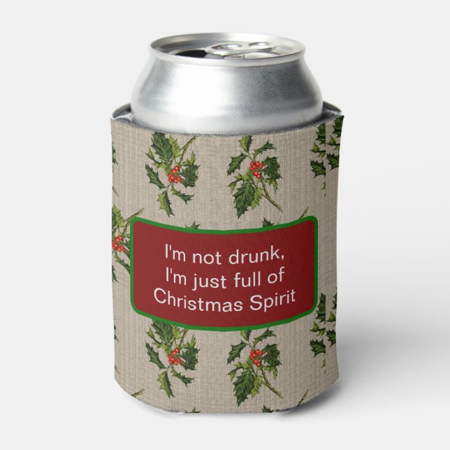 Rafraîchisseur Pour Canette Snarky Holiday Holly Berry (Can devant)