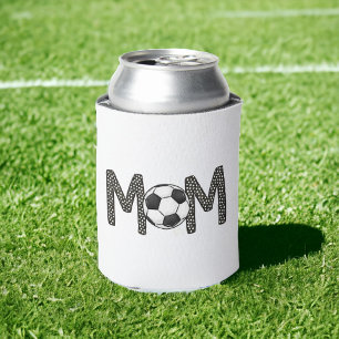Rafraîchisseur Pour Canette Soccer Maman Polka Dot Soccer Ball Custom