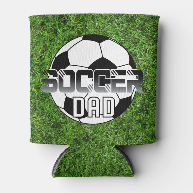 Rafraîchisseur Pour Canette Soccer Papa Ball Nom et numéro personnalisés (Devant)