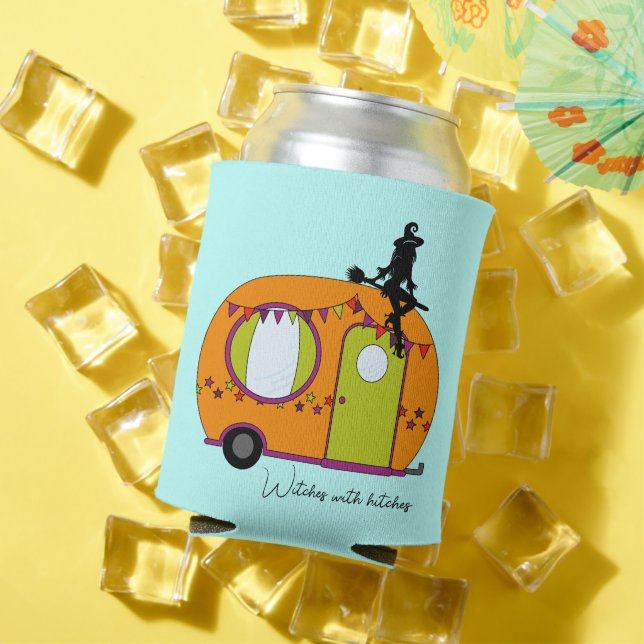 Rafraîchisseur Pour Canette Sorcières avec hitch Halloween remorque rv camper (Été in situ)