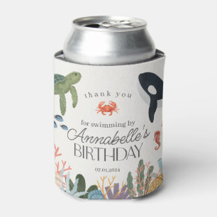 Rafraîchisseur Pour Canette Sous l'océan Mer Fête d'anniversaire Favors