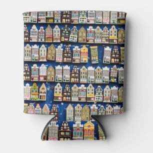Rafraîchisseur Pour Canette souvenirs hollandais, scène de rue à Amsterdam.
