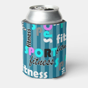 Rafraîchisseur Pour Canette sport fitness texte clair motif pour sportswear