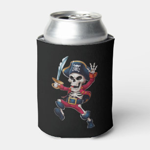 Rafraîchisseur Pour Canette Squelette de pirate qui dab Halloween enfants Joll