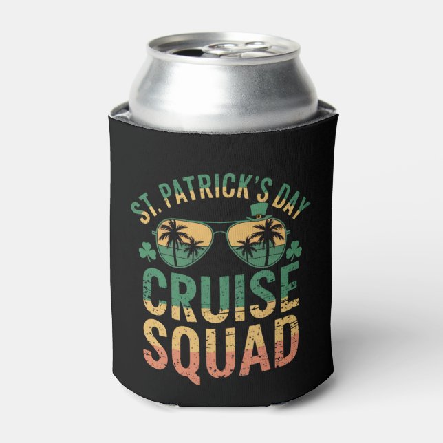 Rafraîchisseur Pour Canette St Patrick's Day Cruise Squad Amusant Famille Matc (Can devant)
