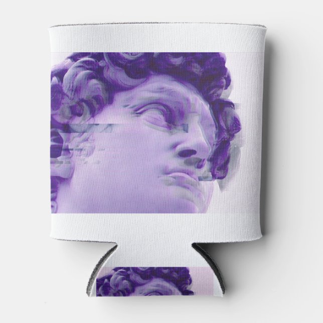 Rafraîchisseur Pour Canette Statue glacée grecque Vaporwave (Devant)