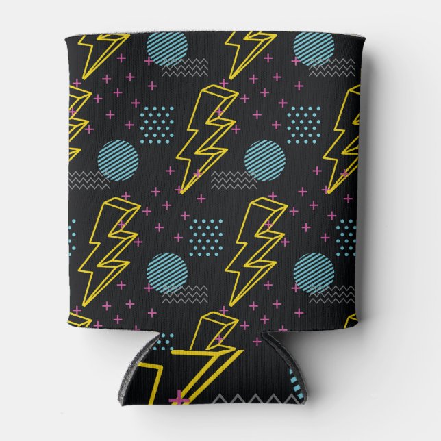 Rafraîchisseur Pour Canette Style années 90 : motif abstrait coloré (Devant)