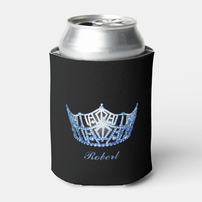 Rafraîchisseur Pour Canette Style Miss America Couronne Custom Can Cooler (Can devant)