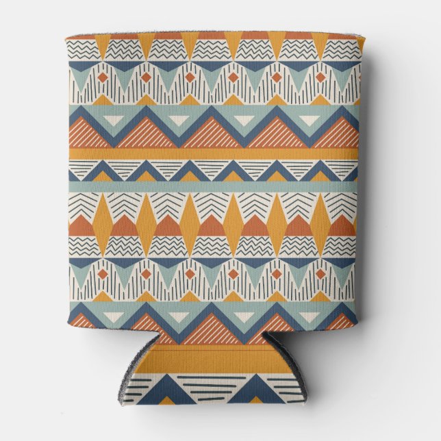 Rafraîchisseur Pour Canette Style Navajo Design Motif sans couture (Devant)