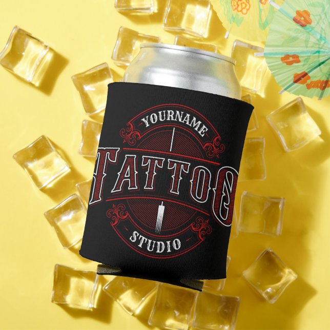 Rafraîchisseur Pour Canette Style traditionnel AJOUTER LE NOM Tattoo Studio Sh (Été in situ)
