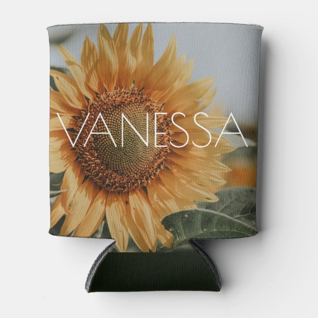 Rafraîchisseur Pour Canette Sunflower Can Cooler W/ Nom (Devant)