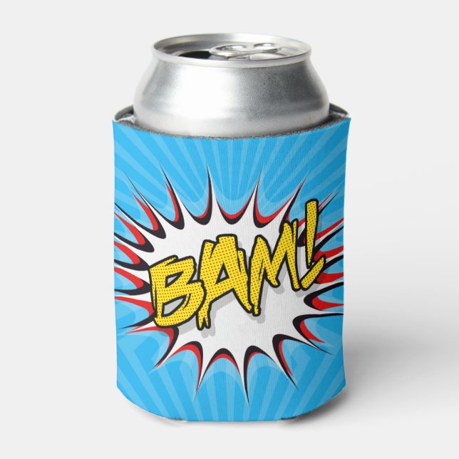 Rafraîchisseur Pour Canette Super Héros Classic Bam ! Bulle d'action (Can devant)