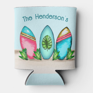 Rafraîchisseur Pour Canette Surf Rétro, Rose,