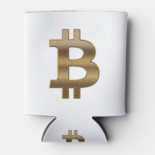 Rafraîchisseur Pour Canette Symbole Bitcoin (Devant)
