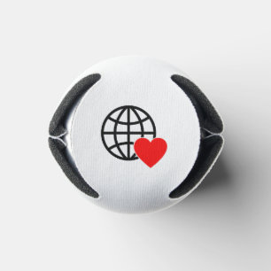 Rafraîchisseur Pour Canette Symbole du coeur rouge créé avec des lignes lisses