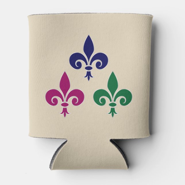 Rafraîchisseur Pour Canette Symboles de fleur de lis (Devant)