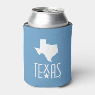 Rafraîchisseur Pour Canette Symboles du Texas, état du Texas, bleu