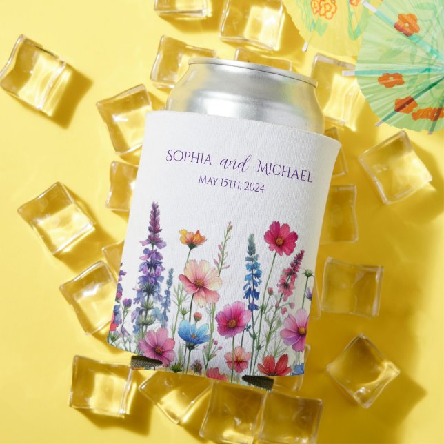 Rafraîchisseur Pour Canette Symphonie fleur sauvage-Mariage (Été in situ)